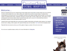 Tablet Screenshot of clevelandschoolanimalhospital.com